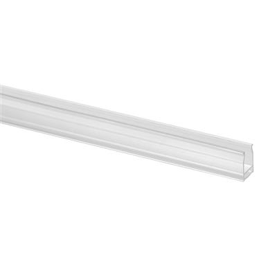 LED-Abdeckprofil Alu-Glasleistenrohr, 65x40 mm, Kunststoff